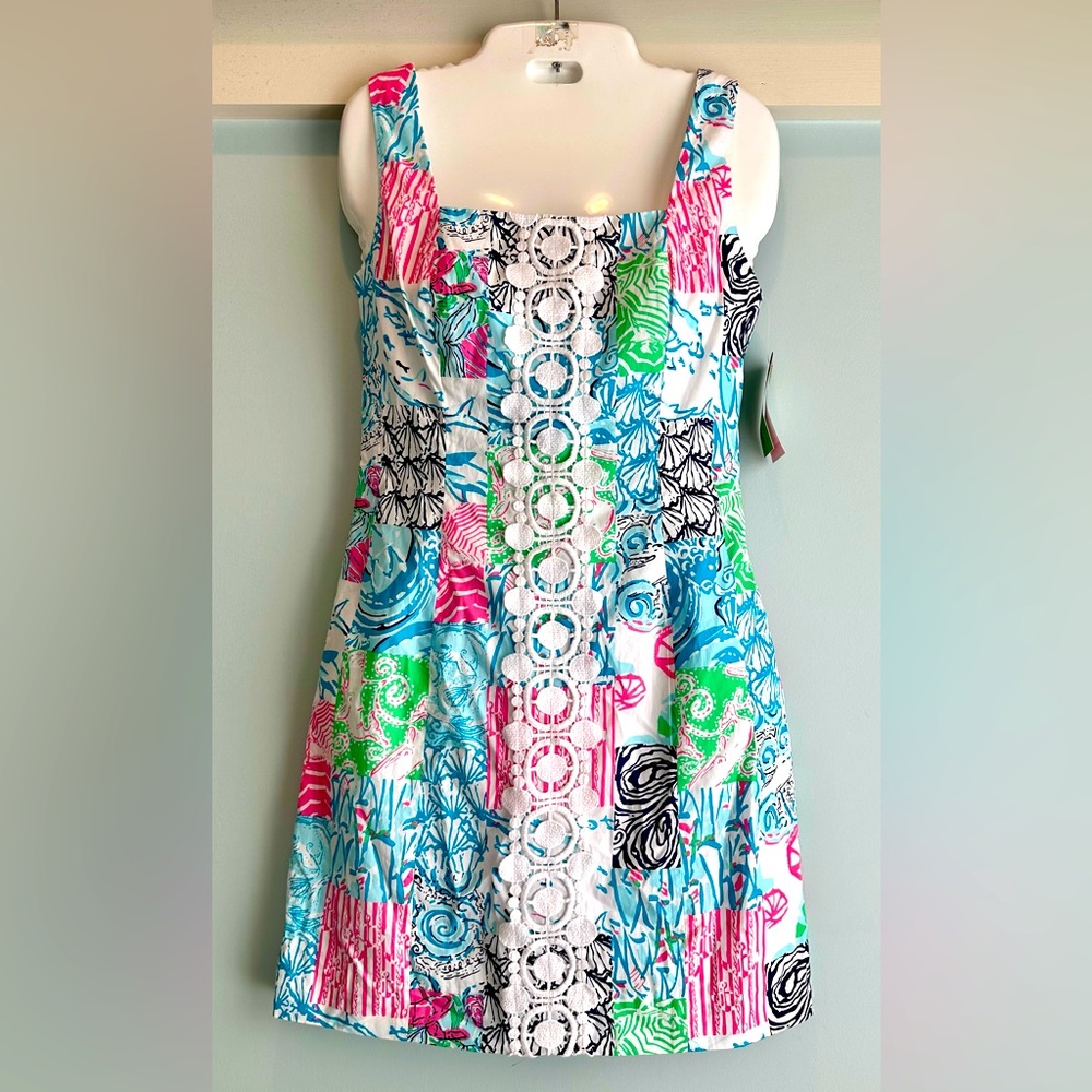Lilly Pulitzer Osterville Patch shift dress Size 00 New with tags